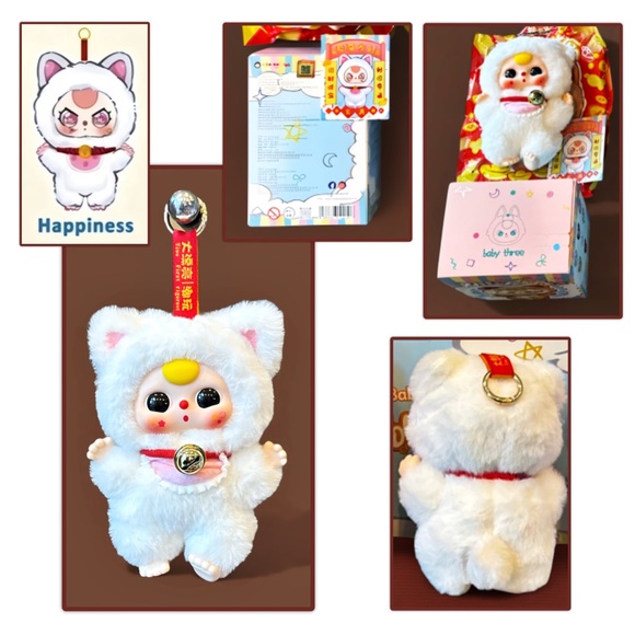 Baby Three Billionaire Cat Plush Pendant - Picture 7 of 16